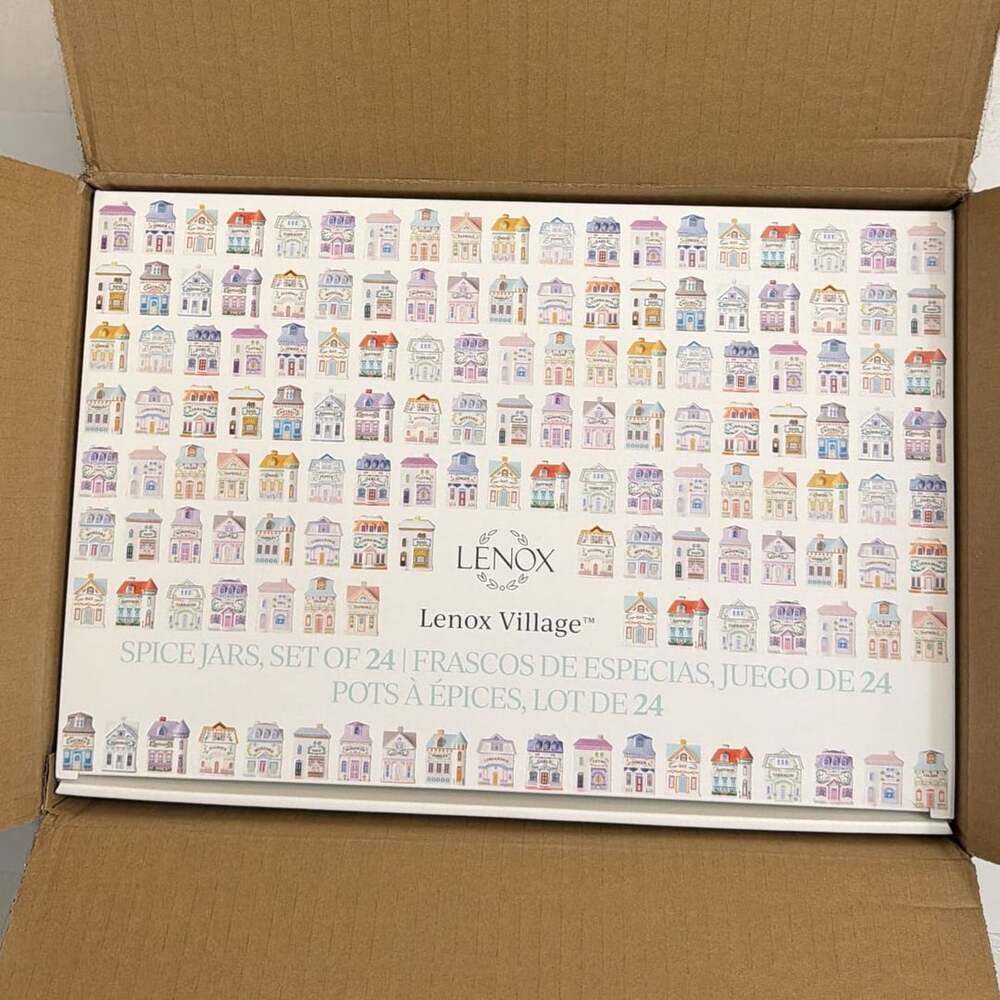Brand New In Hand 2024 Lenox Spice Village 24 Jar Full Collection Complete Set